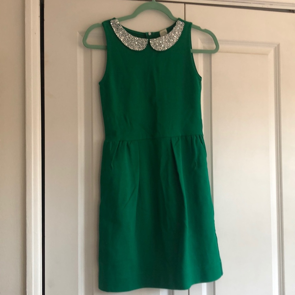 JCrew Crewcuts green dress 14